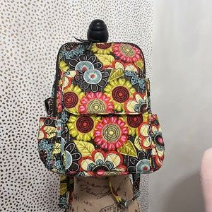 Vera Bradley Medium sized Quilted Backpack, floral fall colors!
